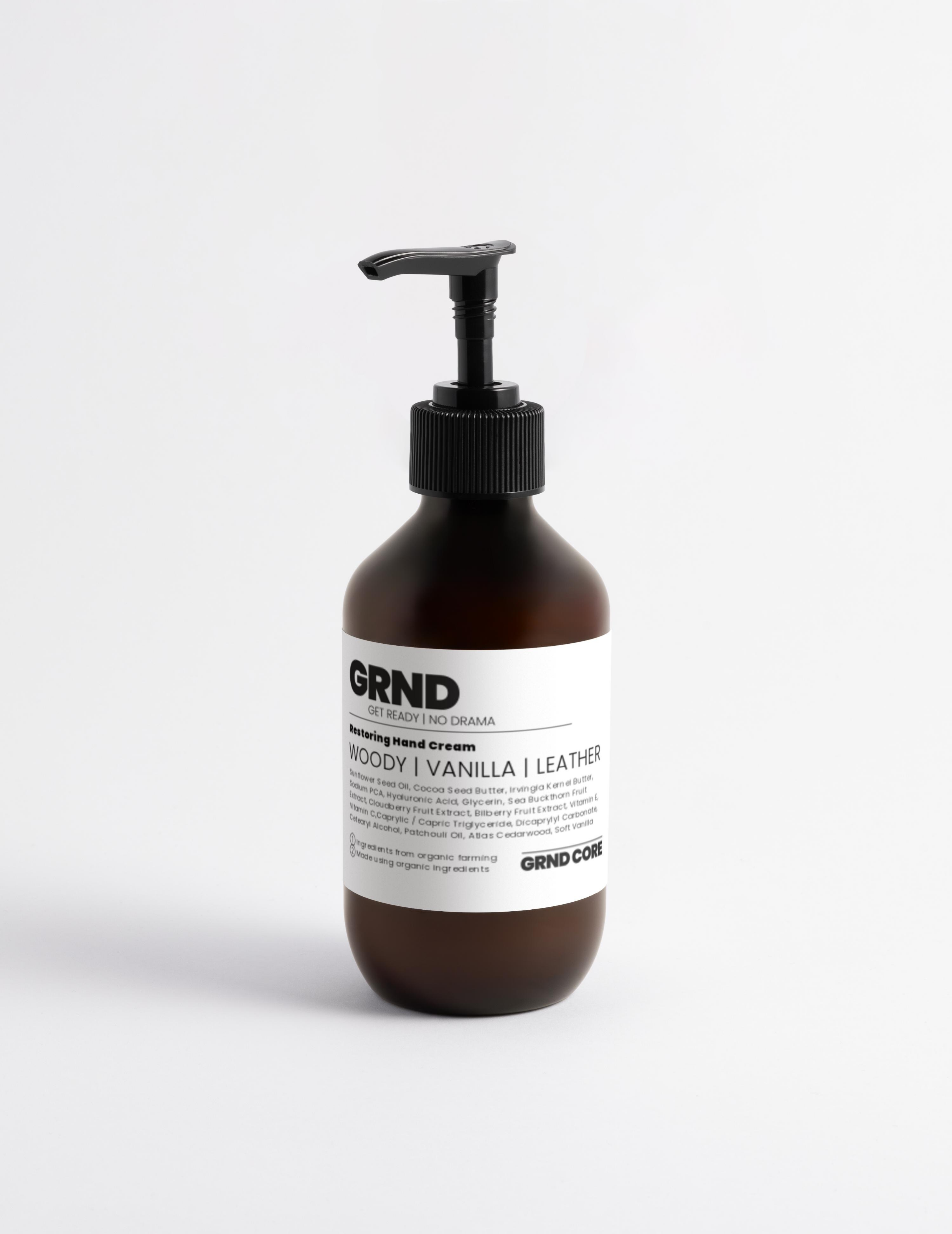 GRND CORE | Silk Skin Hand Cream, Woody Amber & Leather